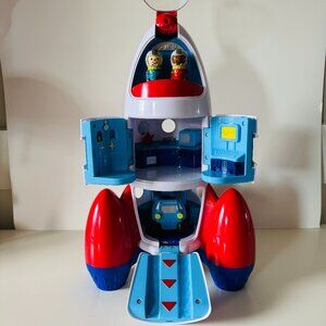 Lakeshore Play and Explore Large Plastic Rocket Toy STEM Three Compartment Two A